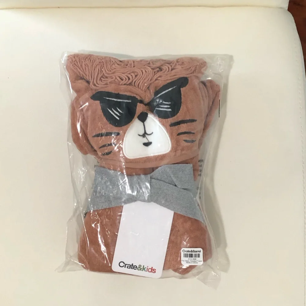 Crate & Barrel Fox Hooded Baby Towel